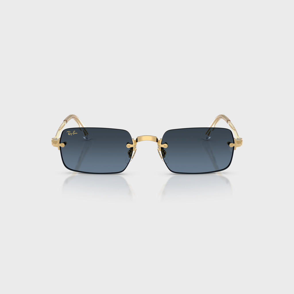 Ray-Ban x A$AP ROCKY Rimless Sunglasses - Gold / Blue
