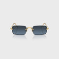 Ray-Ban x A$AP ROCKY Rimless Sunglasses - Gold / Blue