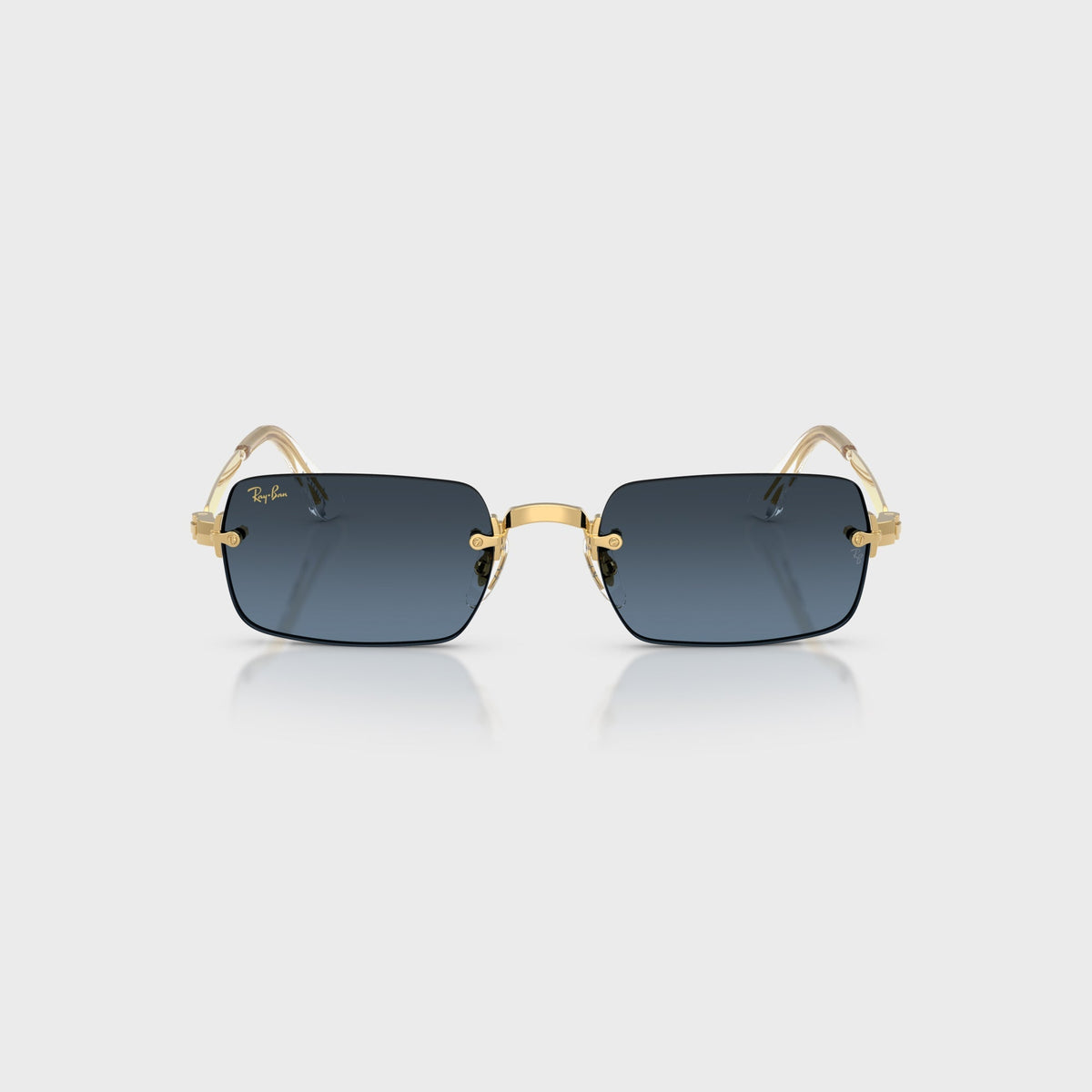 Ray-Ban x A$AP ROCKY Rimless Sunglasses - Gold / Blue