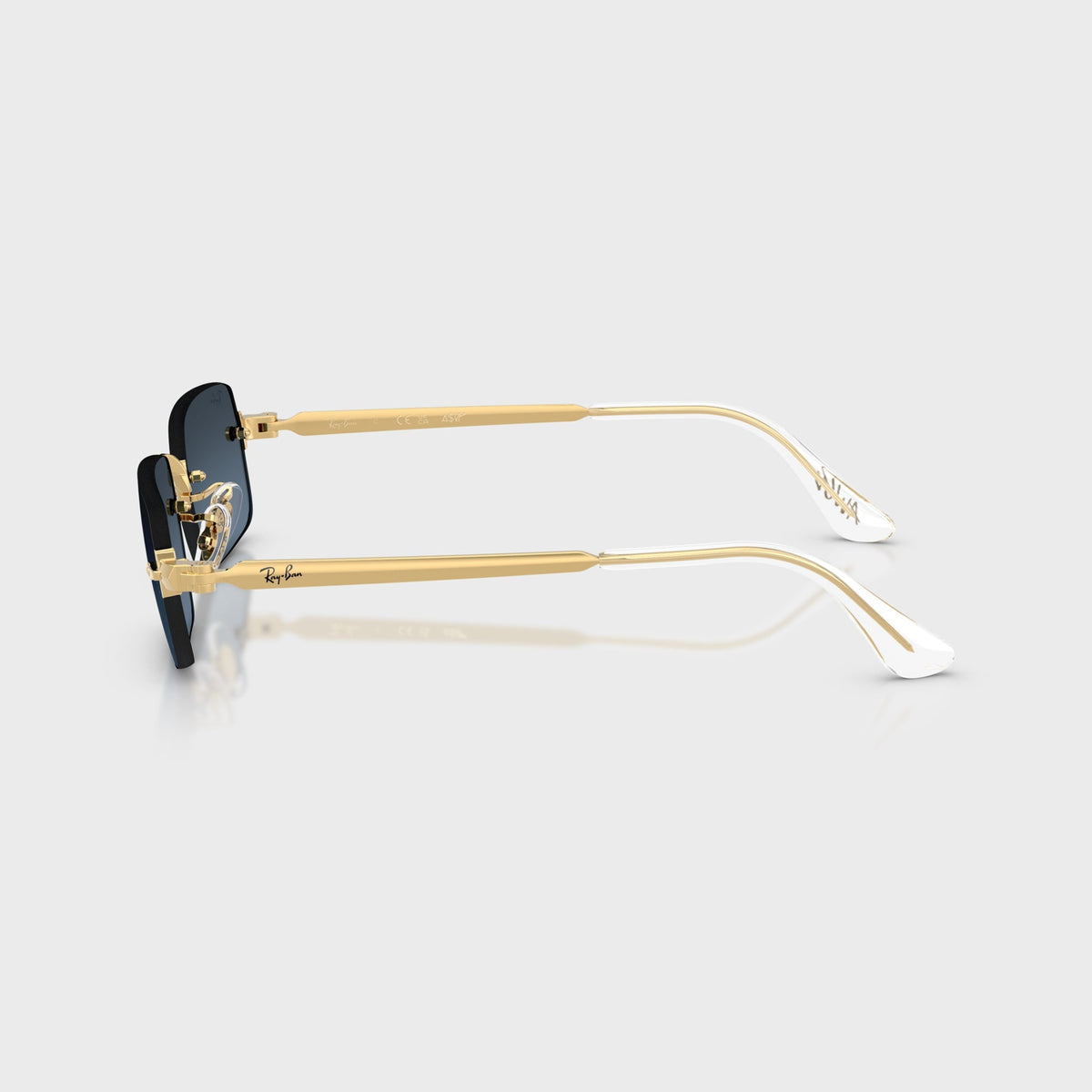 Ray-Ban x A$AP ROCKY Rimless Sunglasses - Gold / Blue