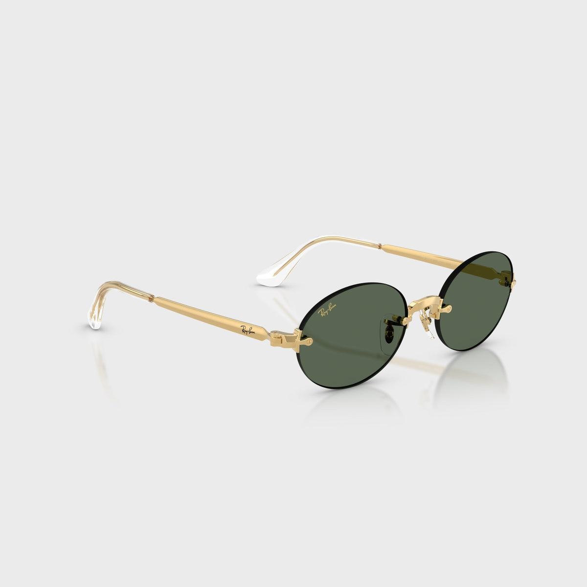 Ray-Ban x A$AP ROCKY Rimless Sunglasses - Gold / Green