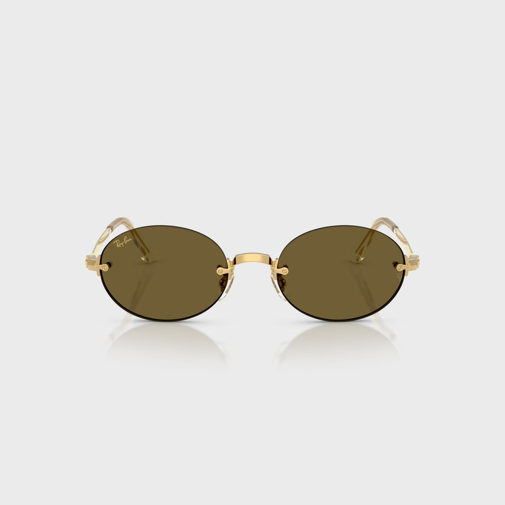 Ray-Ban x A$AP ROCKY Rimless Sunglasses - Gold / Brown