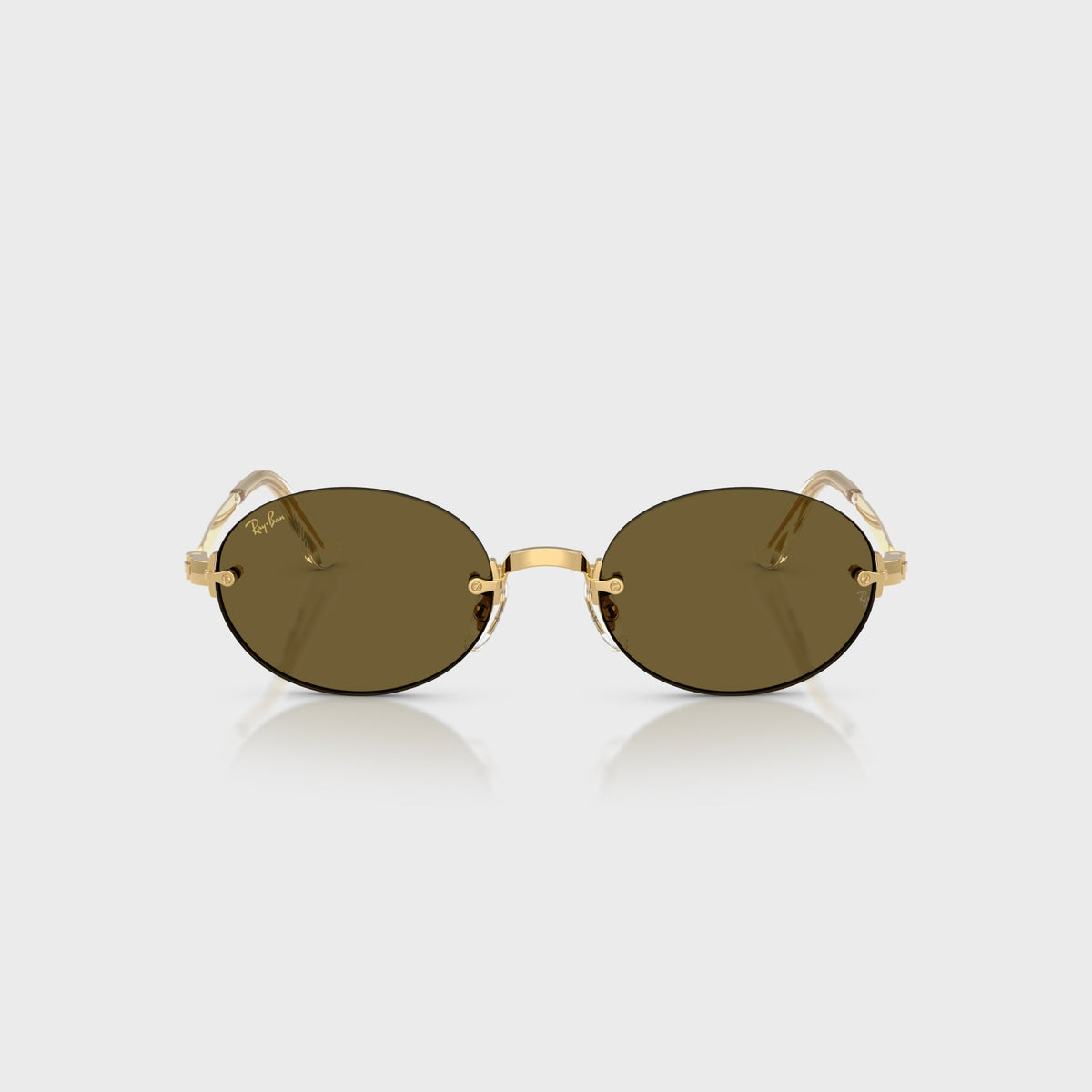 Ray-Ban x A$AP ROCKY Rimless Sunglasses - Gold / Brown