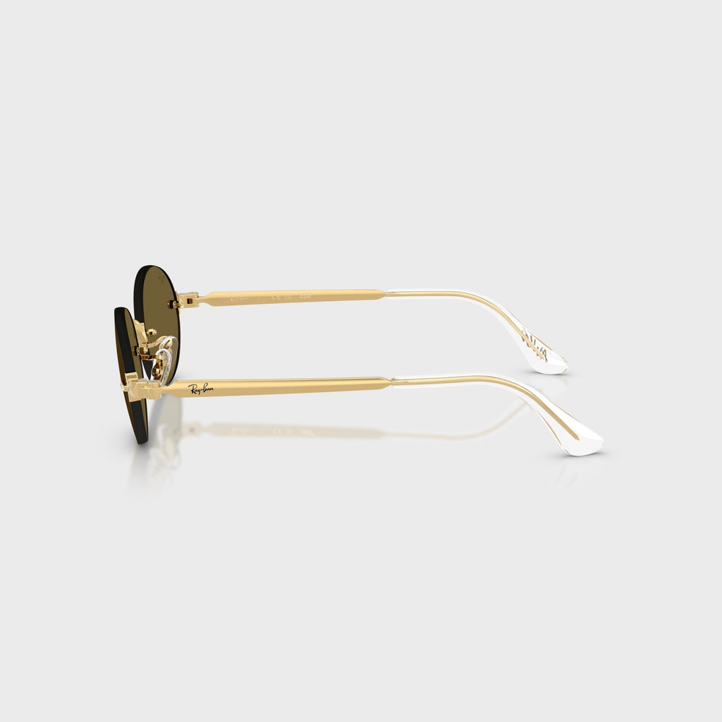 Ray-Ban x A$AP ROCKY Rimless Sunglasses - Gold / Brown
