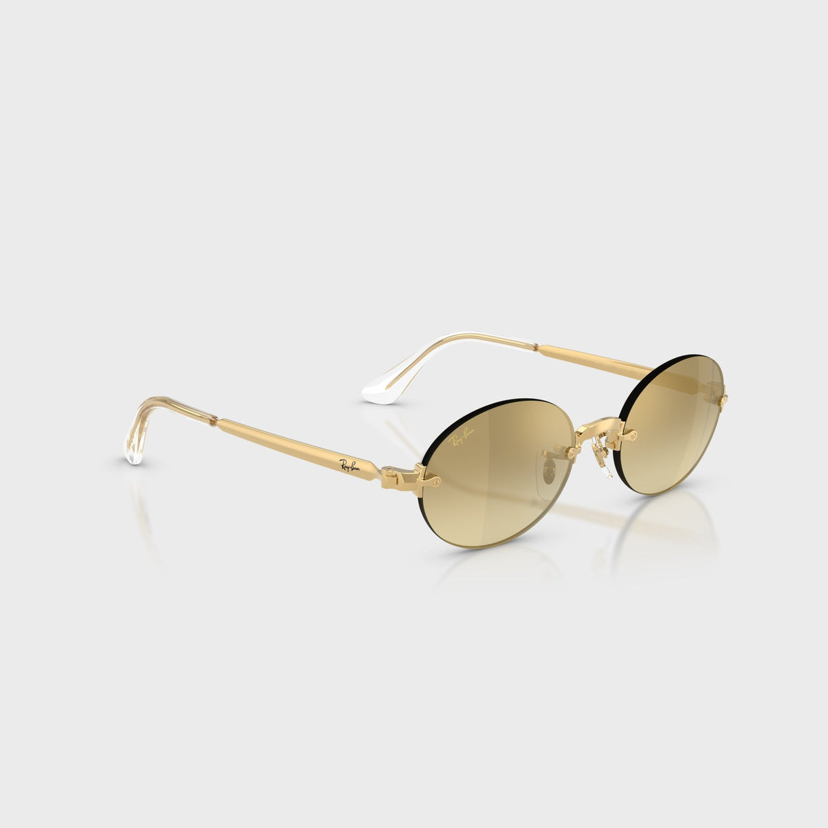 Ray-Ban x A$AP ROCKY Rimless Sunglasses - Gold / Brown