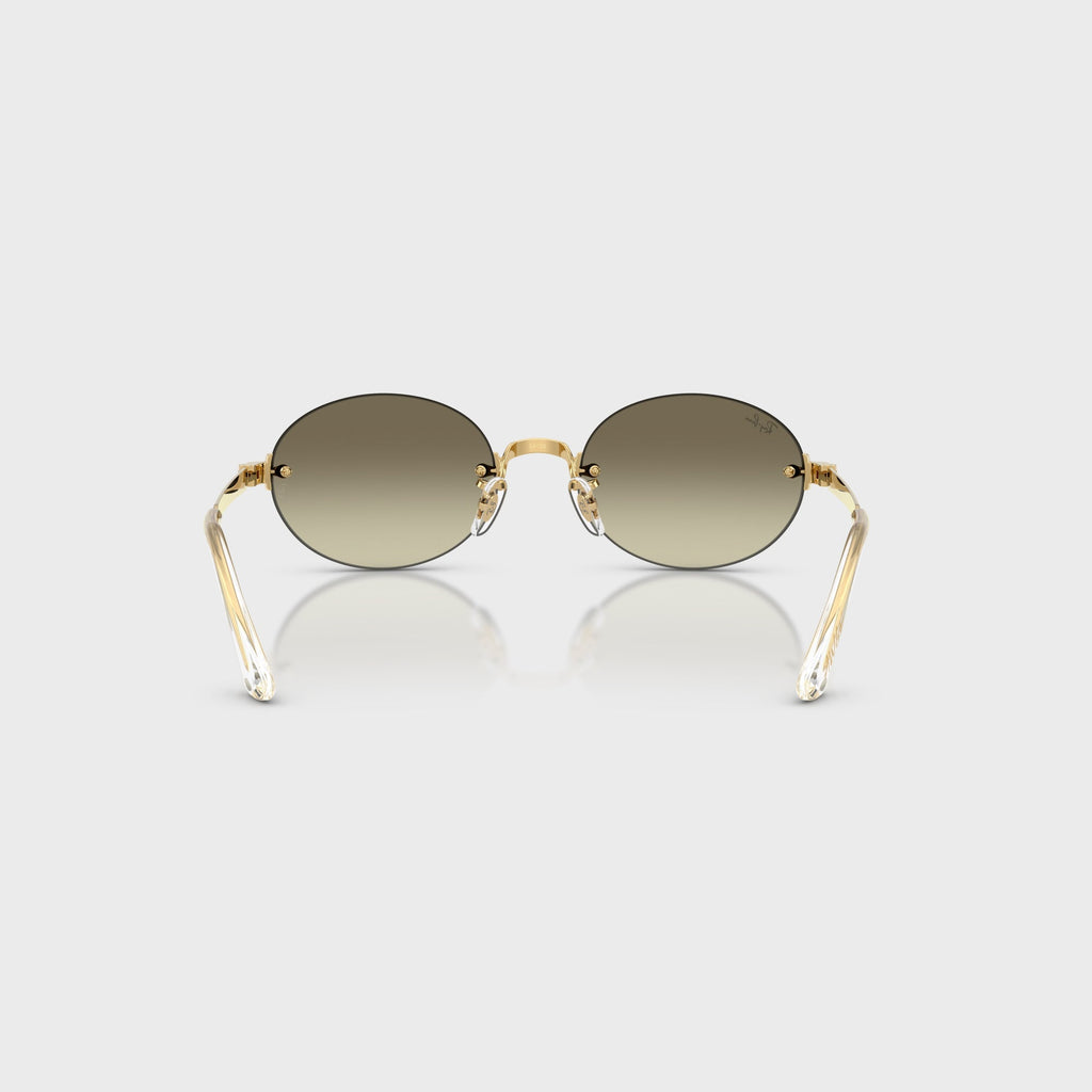 Ray-Ban x A$AP ROCKY Rimless Sunglasses - Gold / Brown