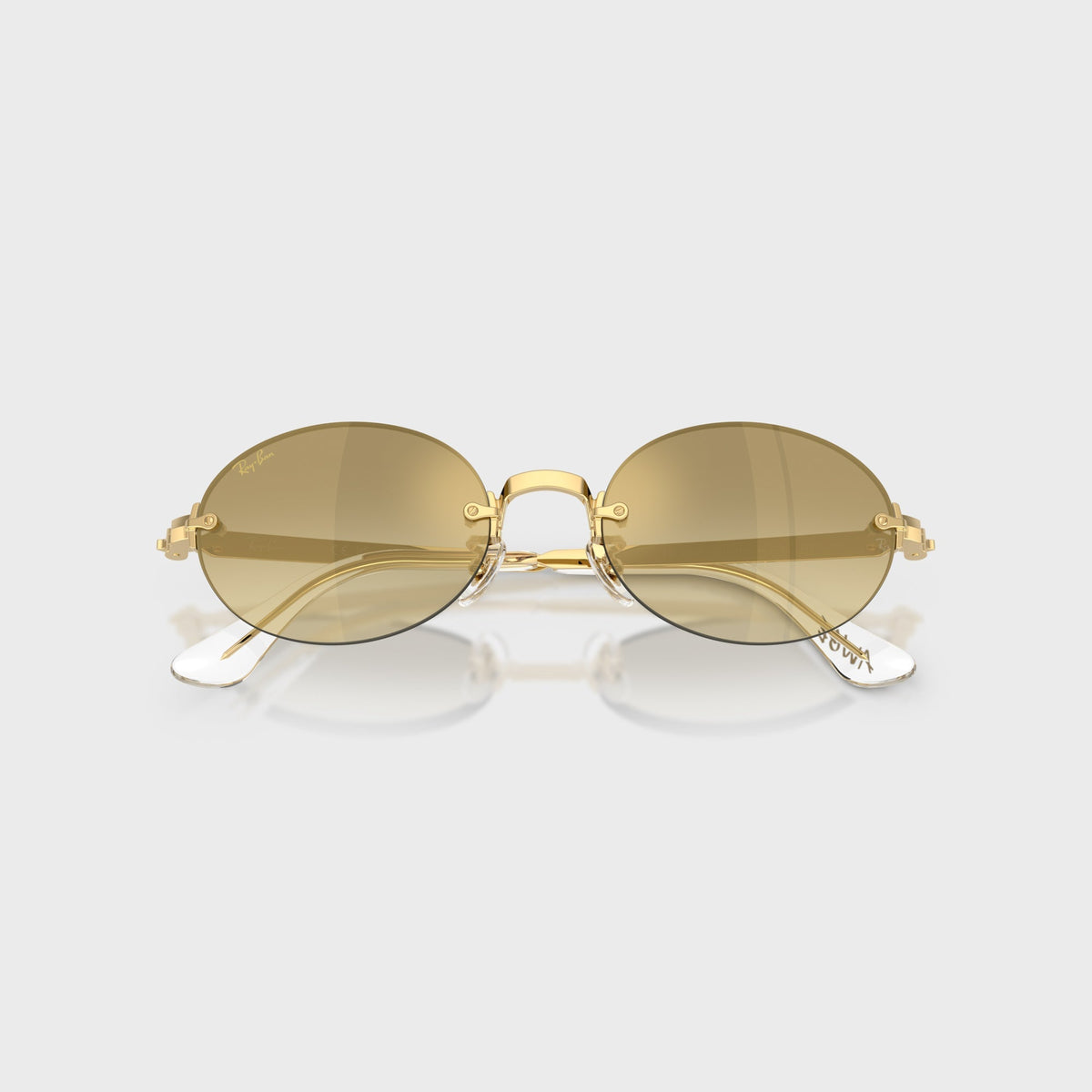 Ray-Ban x A$AP ROCKY Rimless Sunglasses - Gold / Brown