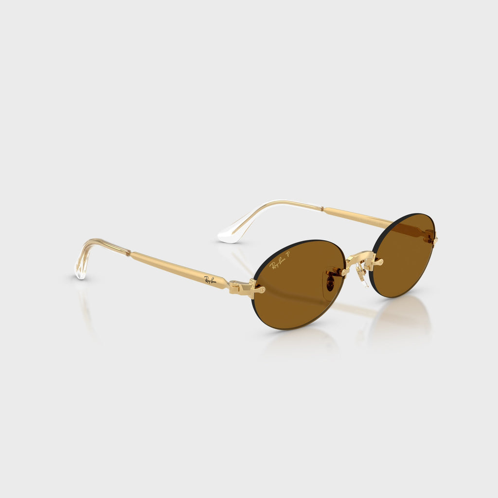 Ray-Ban x A$AP ROCKY Rimless Sunglasses - Gold / Brown