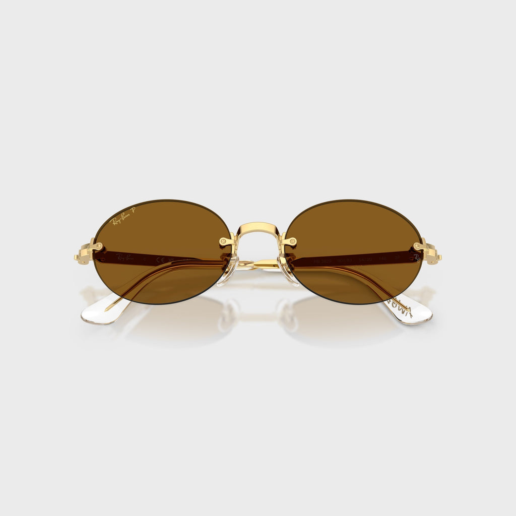 Ray-Ban x A$AP ROCKY Rimless Sunglasses - Gold / Brown
