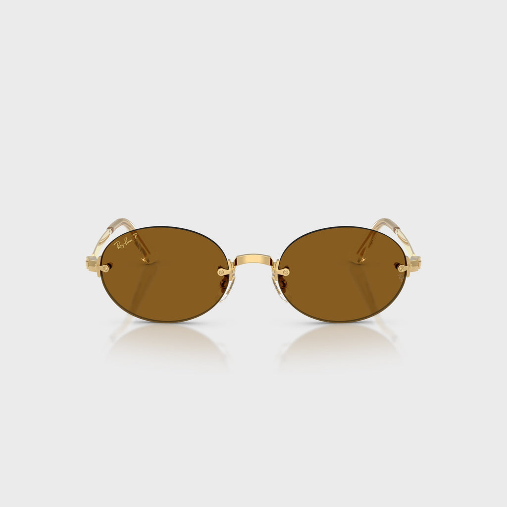 Ray-Ban x A$AP ROCKY Rimless Sunglasses - Gold / Brown