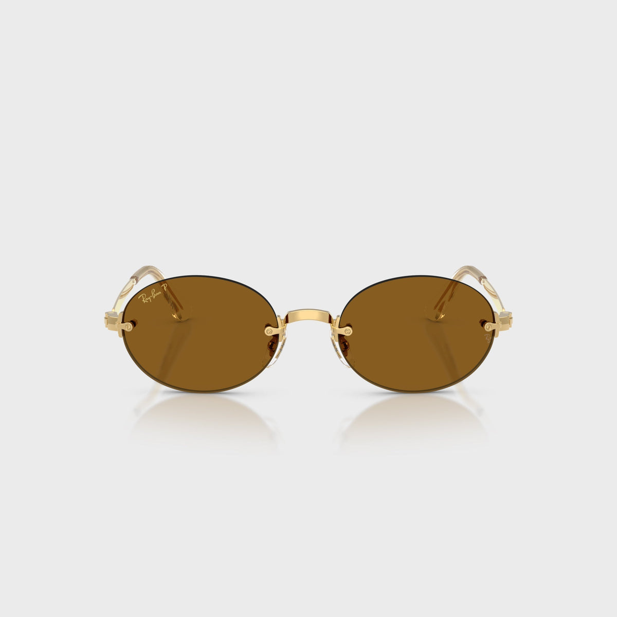 Ray-Ban x A$AP ROCKY Rimless Sunglasses - Gold / Brown