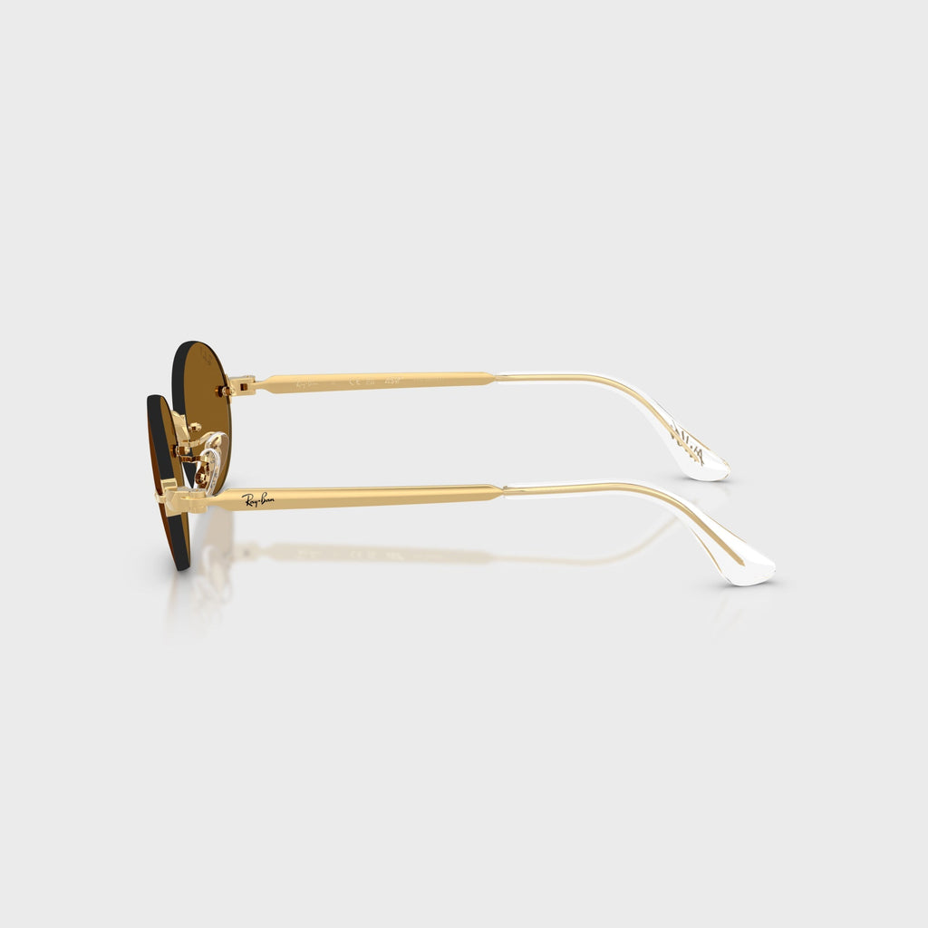 Ray-Ban x A$AP ROCKY Rimless Sunglasses - Gold / Brown