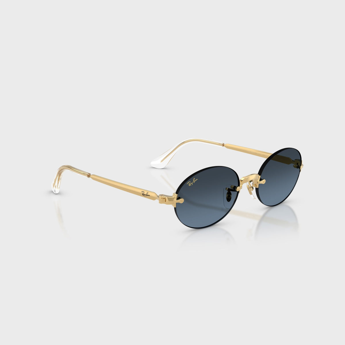 Ray-Ban x A$AP ROCKY Rimless Sunglasses - Gold / Blue