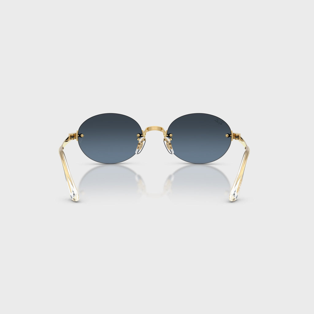 Ray-Ban x A$AP ROCKY Rimless Sunglasses - Gold / Blue