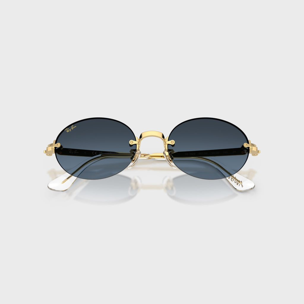 Ray-Ban x A$AP ROCKY Rimless Sunglasses - Gold / Blue