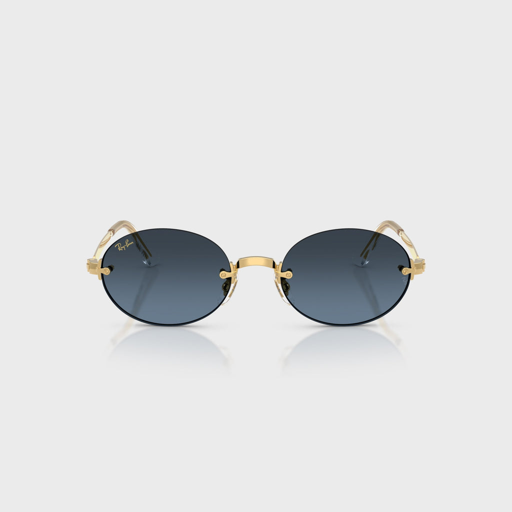 Ray-Ban x A$AP ROCKY Rimless Sunglasses - Gold / Blue