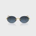 Ray-Ban x A$AP ROCKY Rimless Sunglasses - Gold / Blue