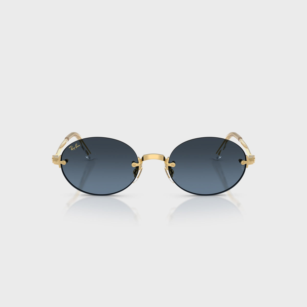 Ray-Ban x A$AP ROCKY Rimless Sunglasses - Gold / Blue