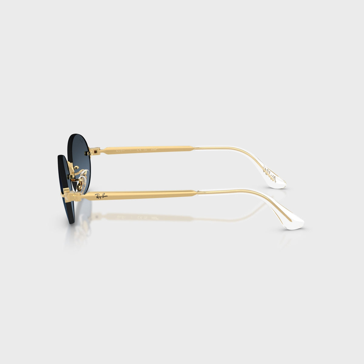 Ray-Ban x A$AP ROCKY Rimless Sunglasses - Gold / Blue