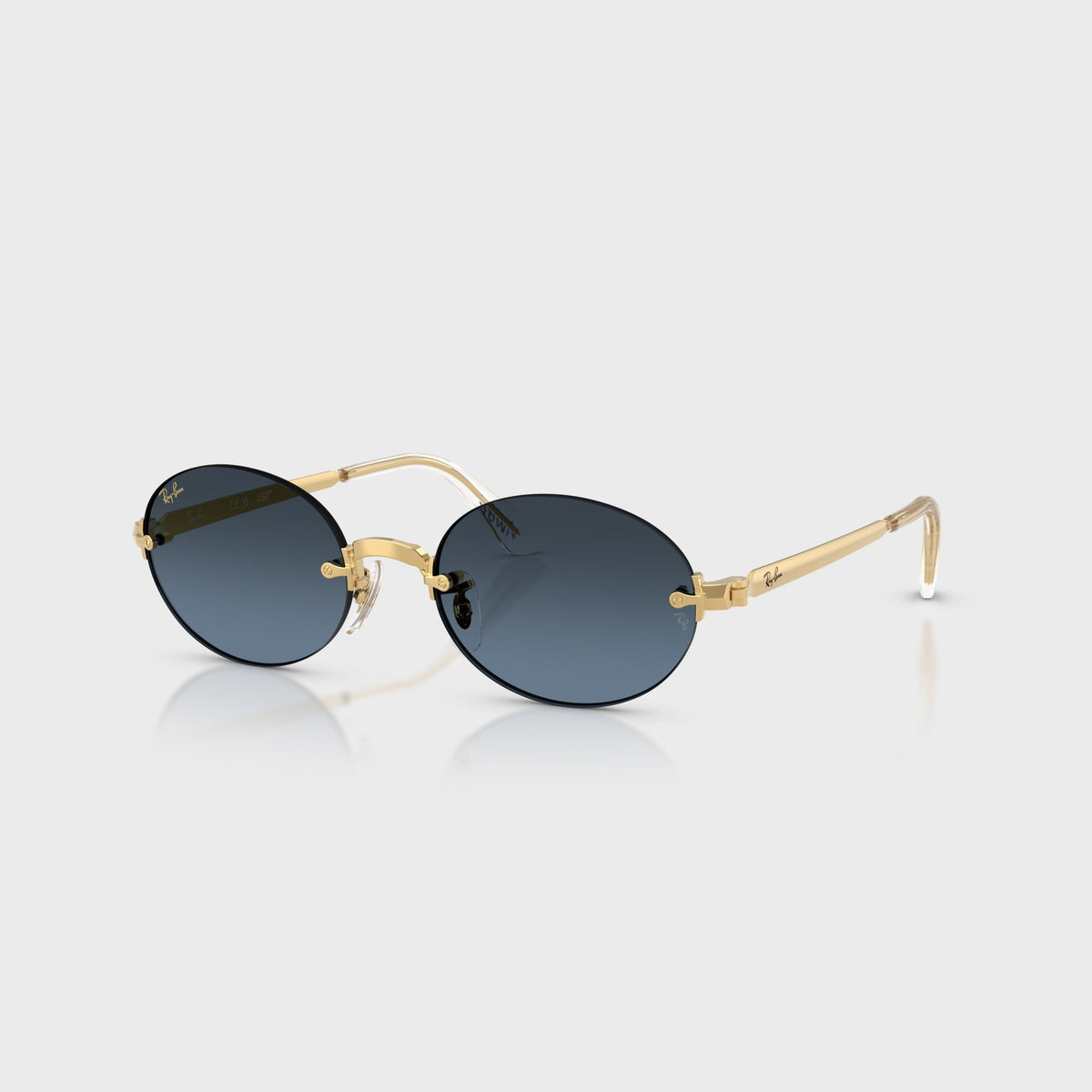 Ray-Ban x A$AP ROCKY Rimless Sunglasses - Gold / Blue