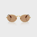 Ray-Ban x A$AP ROCKY Bold Metal Sunglasses - Gold / Brown