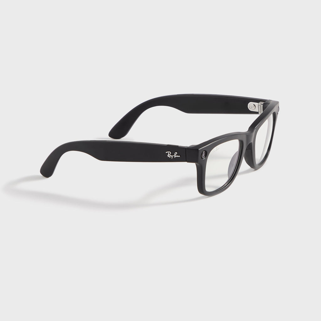 Ray-Ban Meta Wayfarer Sunglasses - Matte Black / Clear