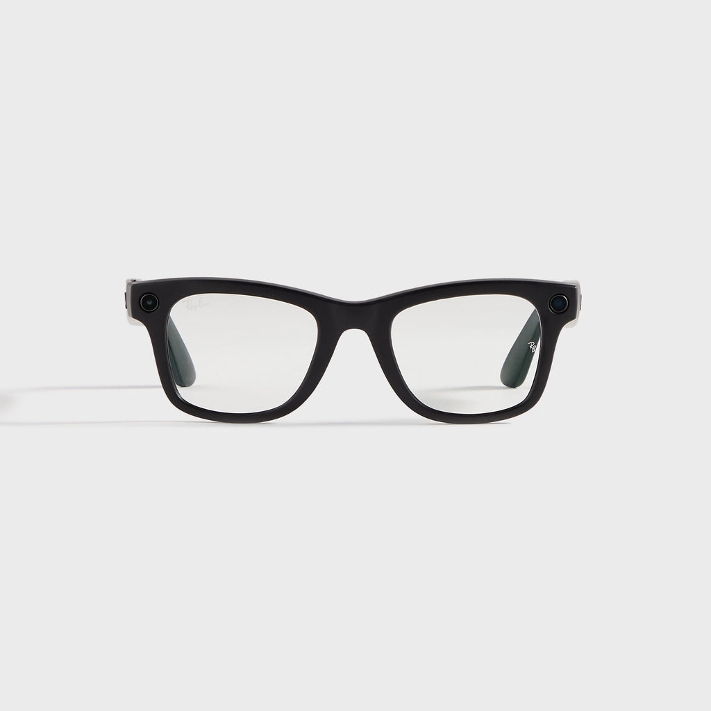 Ray-Ban Meta Wayfarer Sunglasses - Matte Black / Clear
