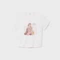 ReDone 50s Boxy Tee Puppies - Vintage White
