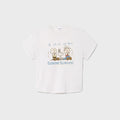 ReDone 50s Boxy Scaries Tee - Vintage White