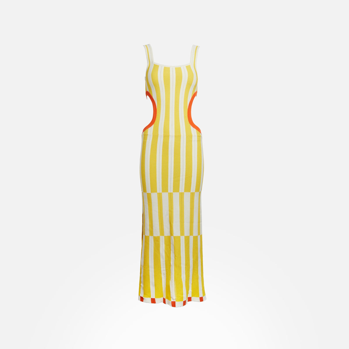 Solid & Striped Lola Stripe Rib Dress - Buttercup