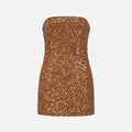 Retrofete Heather Mini Dress - Amber Brown