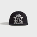 Rhude Grand Cru Crest Curved Brim Cap - Black / White