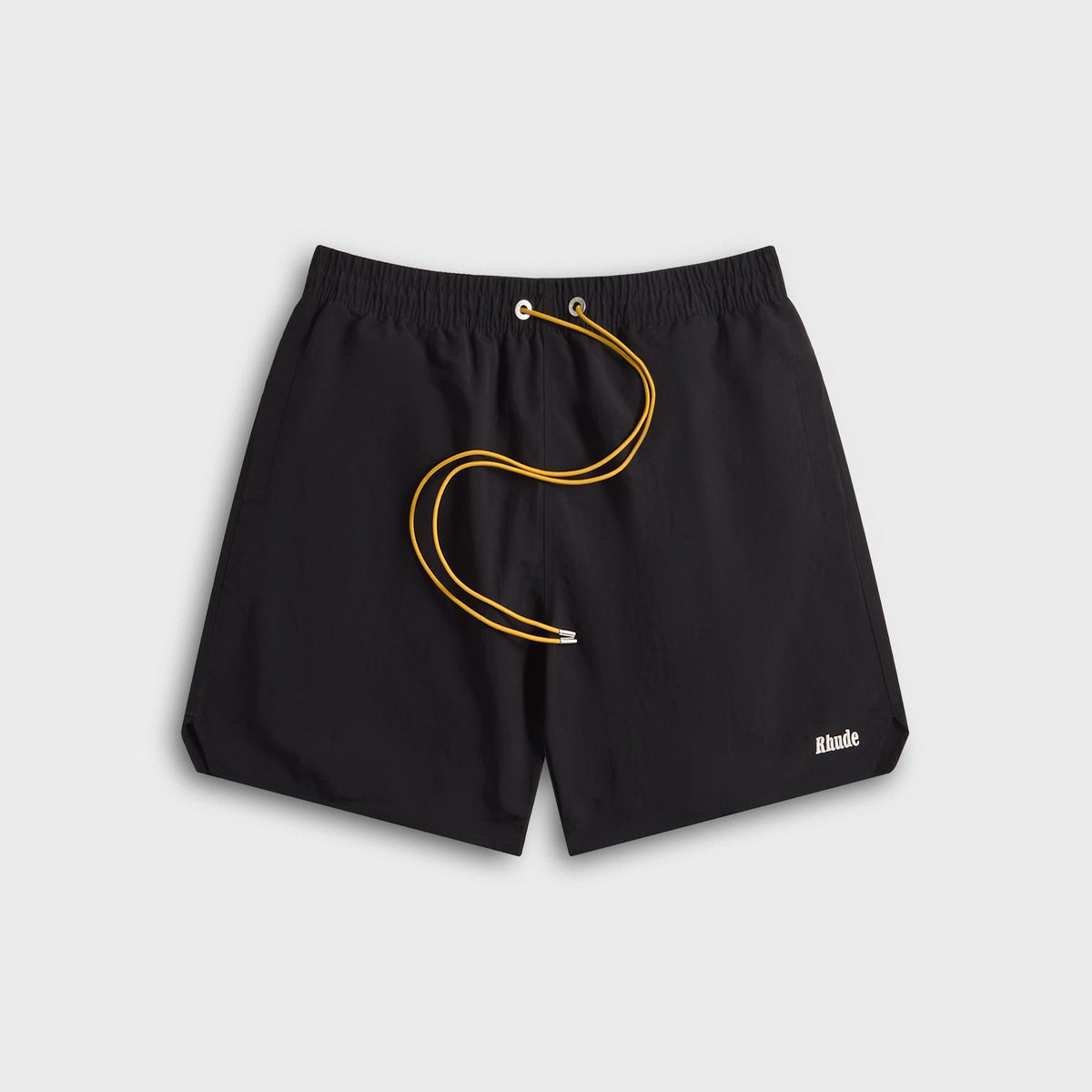 Rhude Classic Logo Swim Short - Black / White