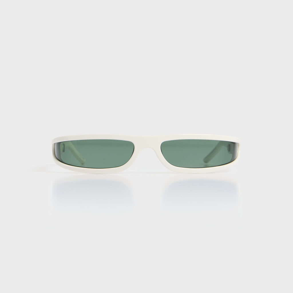 Rick Owens Fog Sunglasses - Pearl Temples / Forest Lens
