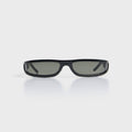Rick Owens Fog Sunglasses - Black Temple / Black Lens