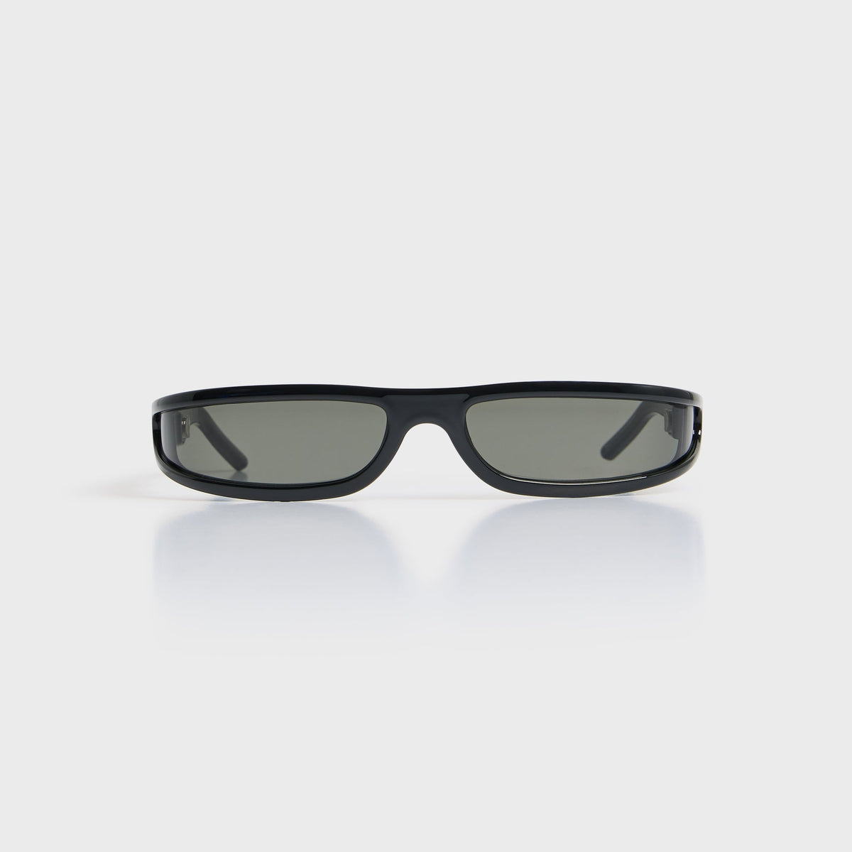 Rick Owens Fog Sunglasses - Black Temple / Black Lens
