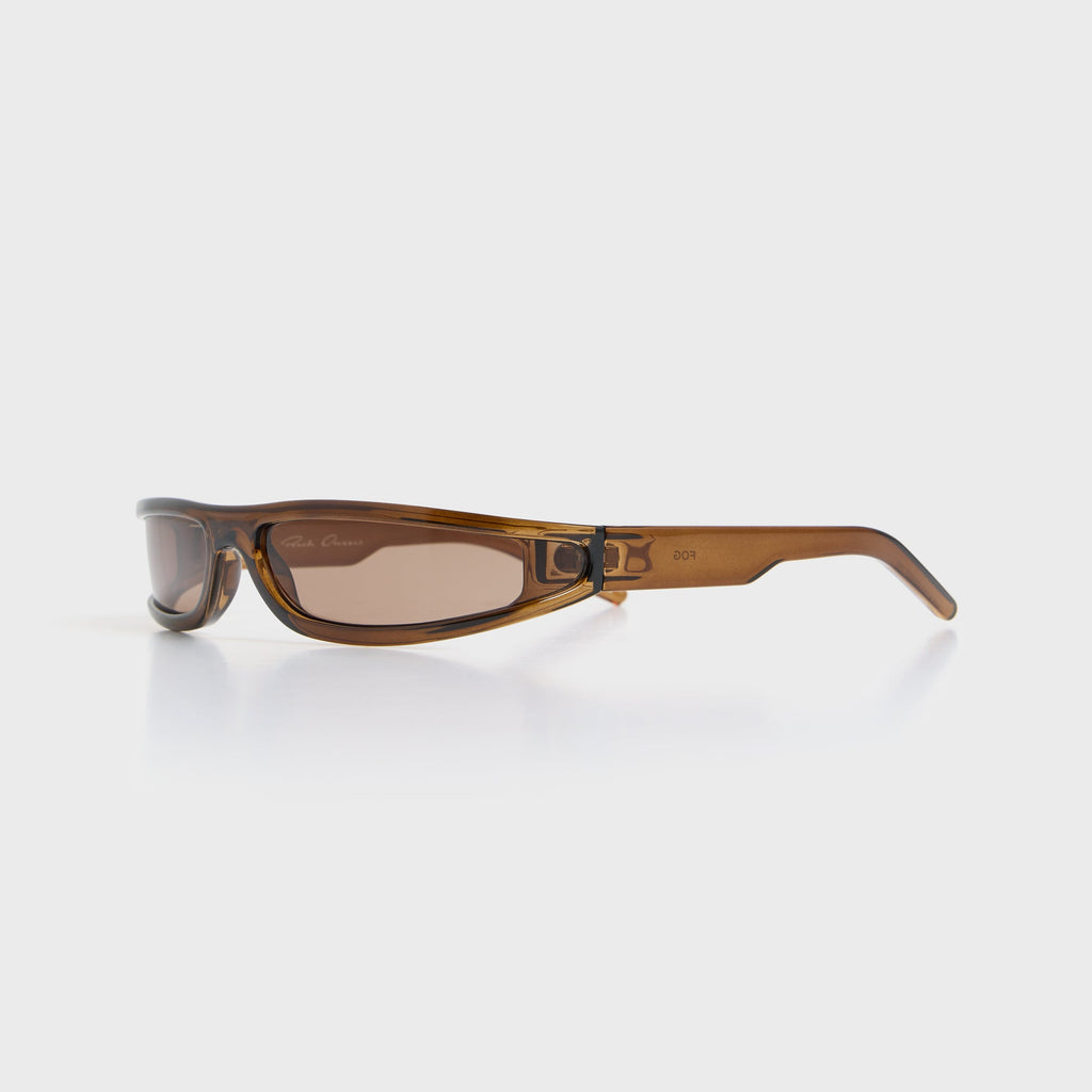 Rick Owens Fog Sunglasses - Tobacco Temples / Brown Lens