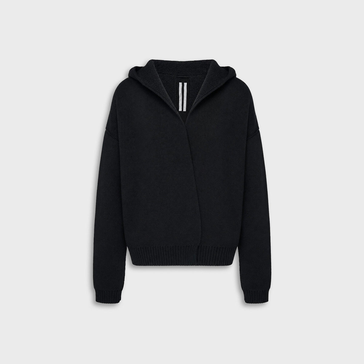 Rick Owens Tower Hoodie Robe - Black