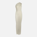 Rick Owens Ribbed One Shoulder Dress - Pearl
