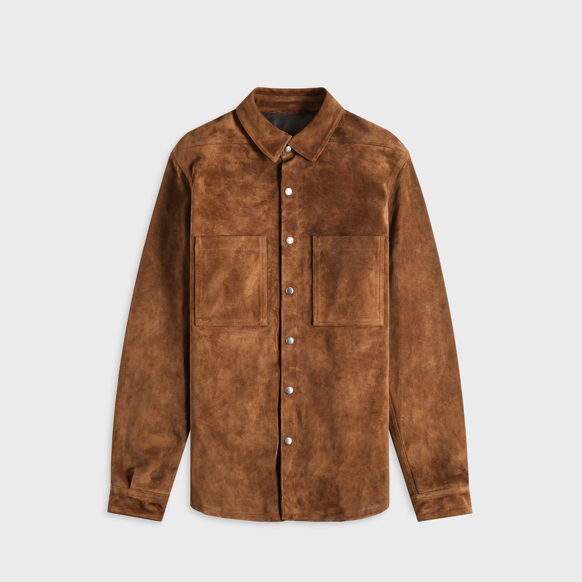 Rick Owens Pelle Outershirt - Chestnut
