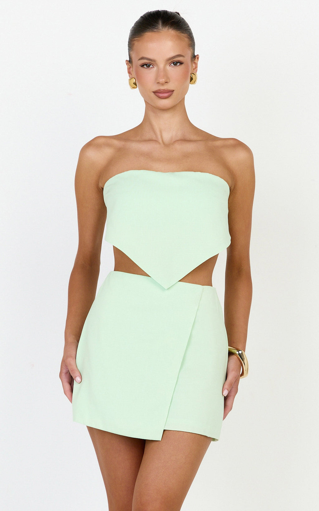 Robyn Top - Bandana Tie Back Top in Sage