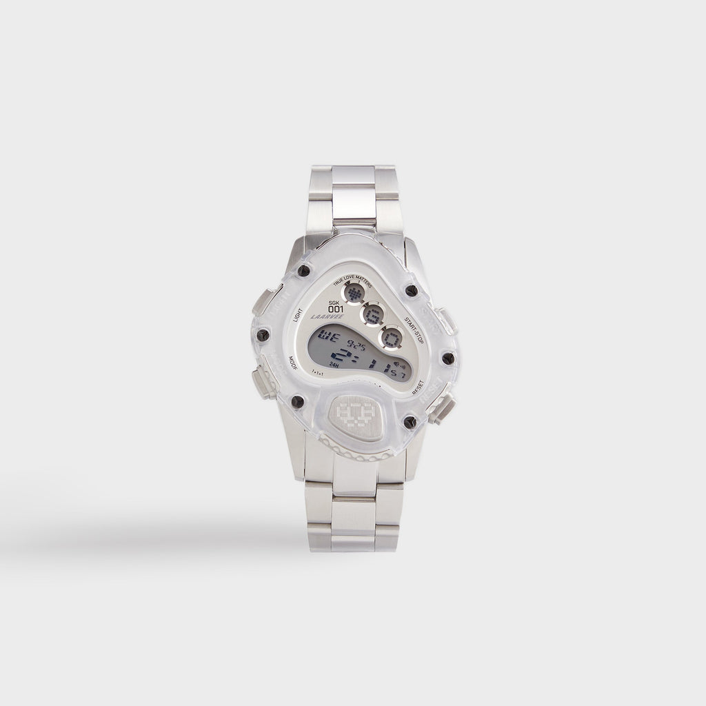 LAARVEE Sinngouki Silver Precision Steel - Translucent Bezel / White Dial