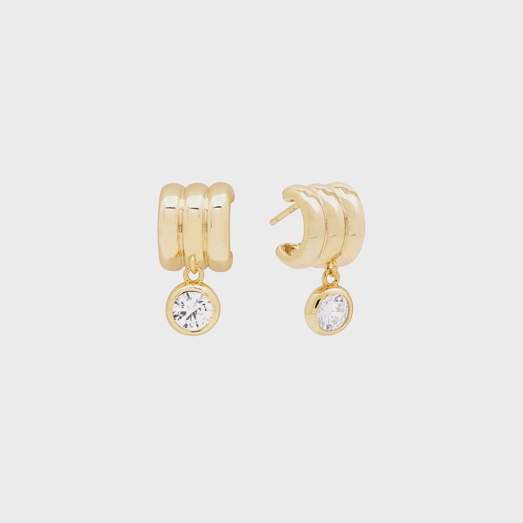 SHASHI Robyn Huggie Earring - Gold