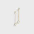 SHASHI Solitaire Moissanite Drop Earring - Gold