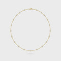 Shashi Diamond Station Necklace - Gold