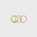 SHASHI Eternity Band Ring Set - Gold / Silver