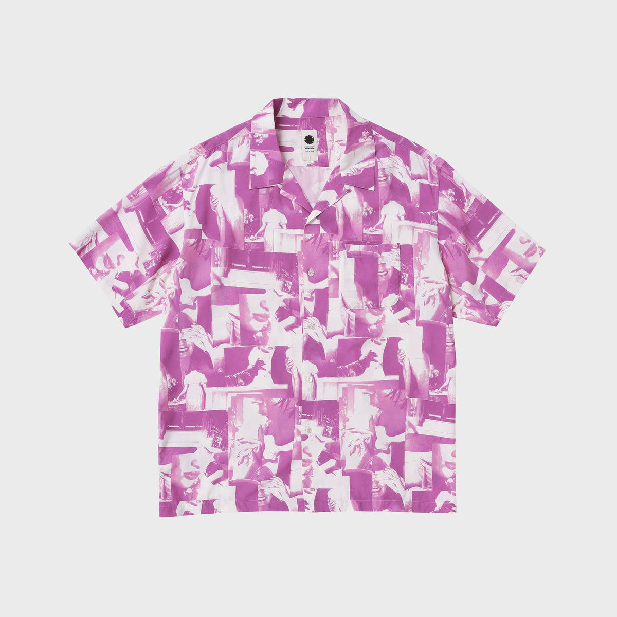 vowels Printed Still Shirt - Rose