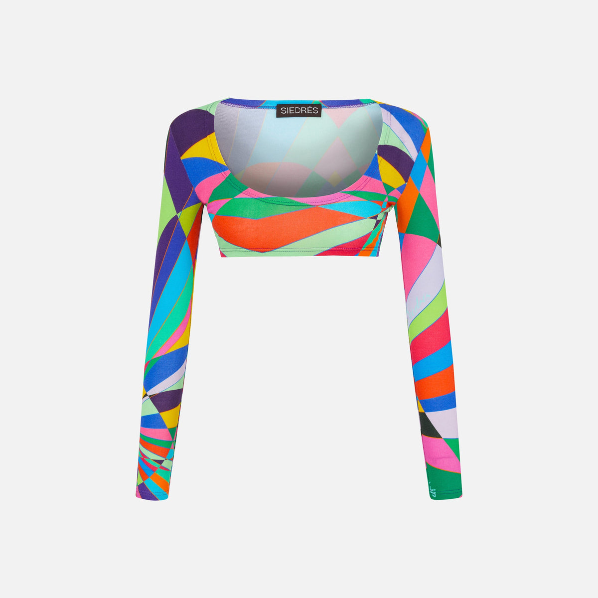 Siedrés Juno Crop Top - Diamond Print