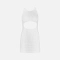 Sandy Liang Riblet Tank Dress - White