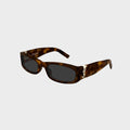 Saint Laurent SL M152 Acetate Sunglasses - Dark Havana / Grey
